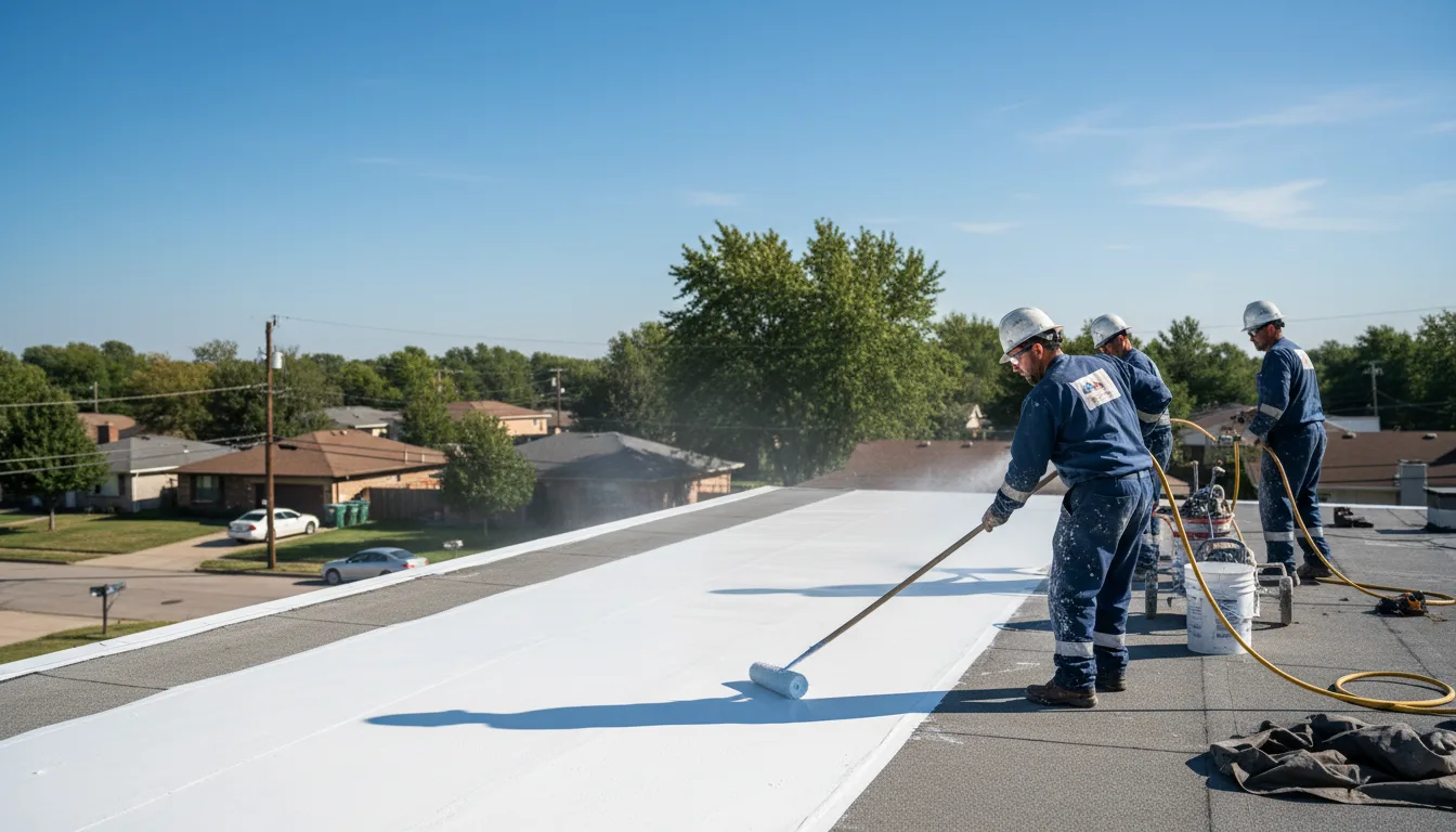 Commercial roof coating in Ellisville, MS near me